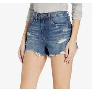 BLANKNYC High Rise Shorts Womens 25 The Barrow‎ Denim Distressed Anthropologie